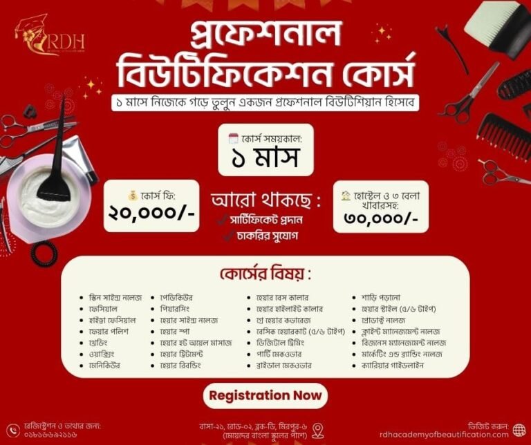 New CoursProfessional Beautification Course (1 Month)e